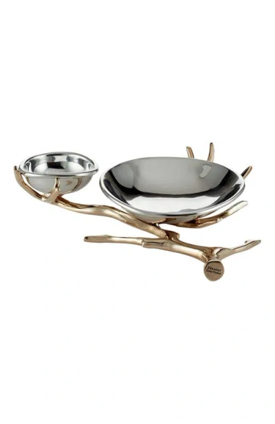 Lunares Manzanita Chip And Dip In Gold
