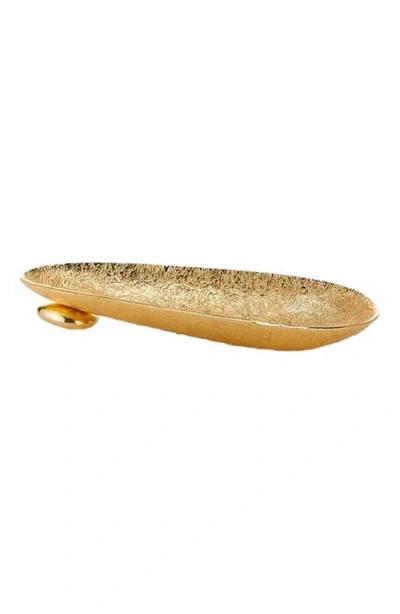 Lunares Nest Rock Long Bowl In Gold