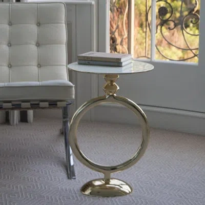 Lunares O' Table In Oyster,gold