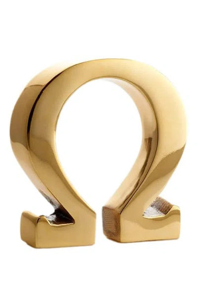 Lunares Omega Symbol In Gold