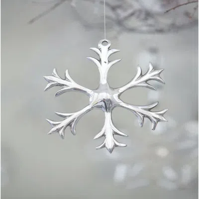 Lunares Ornament Snowflake In Silver