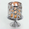 Lunares Passage Candle Holder In Silver