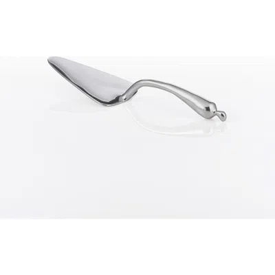 Lunares Pod Cake Server In Silver