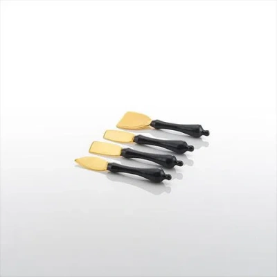 Lunares Pod Cheese Knife Set In Gold