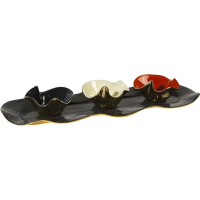 Lunares Ruffled Small Bowl In Multi