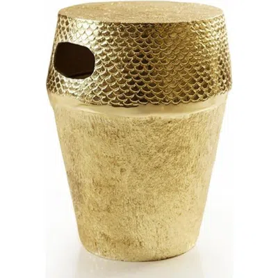 Lunares Santorini Accent Table In Gold