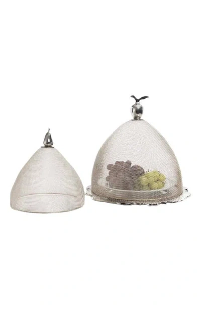 Lunares Silver Nickel Mesh Domes