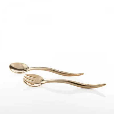 Lunares Toro Serving Set In Gold