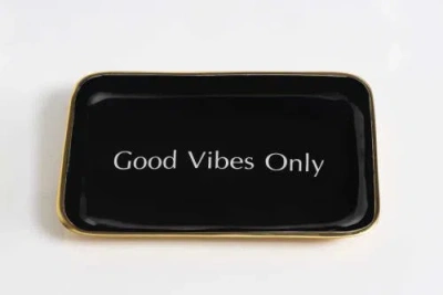 Lunares Valet Trays In Black