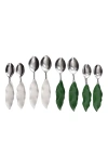 Lunares Verdura Salad Servers Set In White