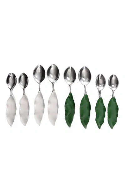 Lunares Verdura Salad Servers Set In White