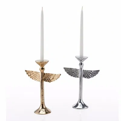 Lunares Wing Metal Candlestick