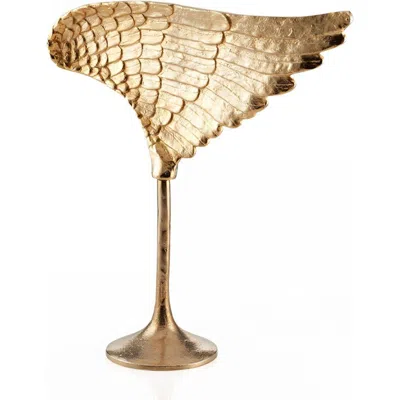 Lunares Wing Sculpture In Gold