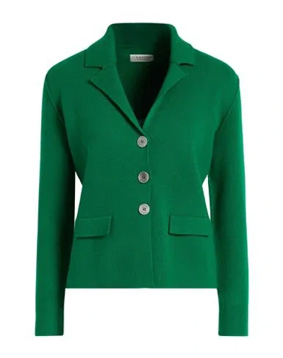 Lunaria Cashmere Woman Cardigan Green Size 10 Cashmere