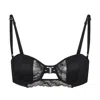 Lunatic Femme Women's Rider Convertible Black Balconette Bra In Black