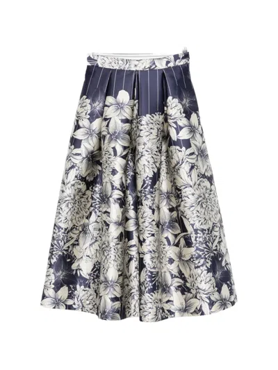 Lunatica Milano Luna K Midi Skirt In Blue
