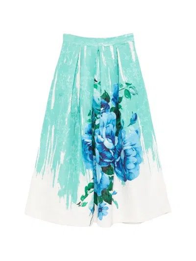 Lunatica Milano Luna T Midi Skirt In Blue