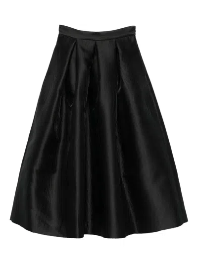 Lunatica Milano Pleated Maxi Skirt In Black