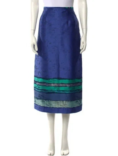 Pre-owned Lunatica Milano Striped Midi Length Skirt