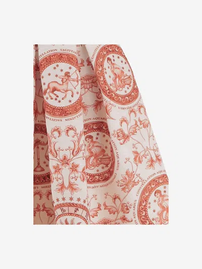 Lunatica Milano Zodiac-print Flared Skirt In Black