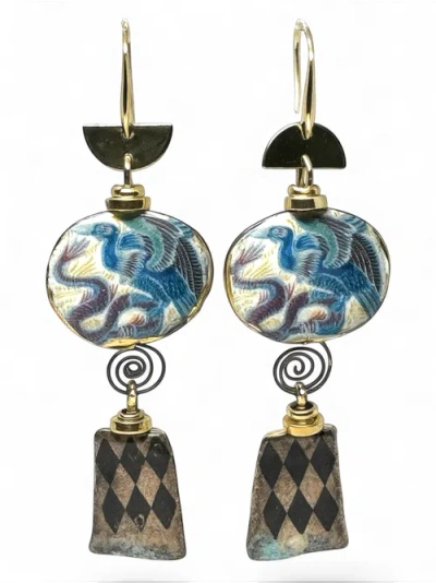 Lunaversoul Misfits & Heroes Earrings In Gold