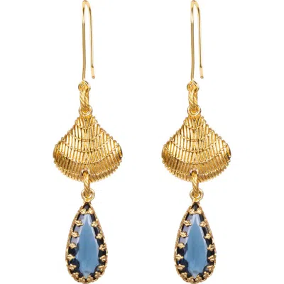 Lunaversoul Tesfaye Blues Earrings In Gold
