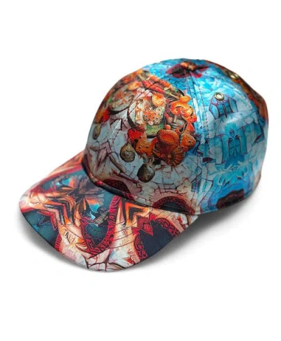 Lunaversoul The Mystic Journey Afrofuturism Baseball Cap In Blue