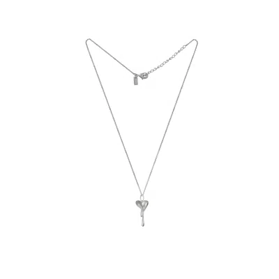 Lunaya Jewelry Women's Melting Heart Pendant - Silver