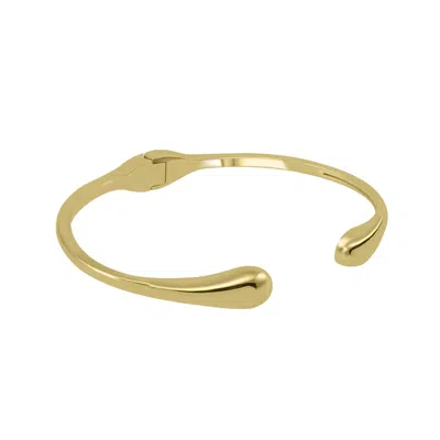 Lunaya Jewelry Women's Solid Pebble Cuff - Gold