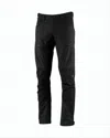 Lundhags Durable Straight-fit Pants With Zippered Pockets In Black