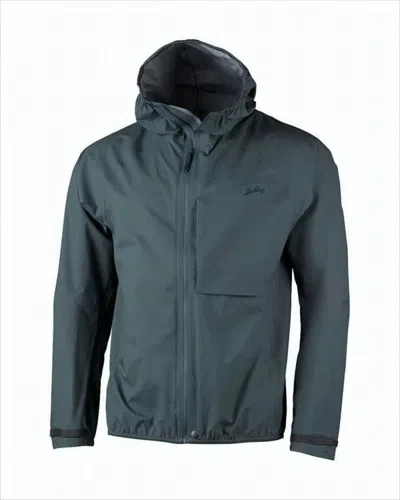 Lundhags Grey Jacket With Front Zipper In Blue