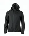 Lundhags Lightweight Hooded Jacket With Front Zipper Closure In Black
