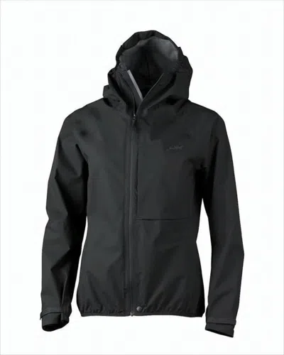 Lundhags Lightweight Hooded Jacket With Front Zipper Closure In Black