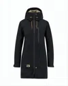 Lundhags Long Streamlined Jacket With Hood In Black