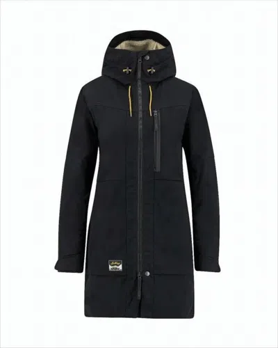 Lundhags Long Streamlined Jacket With Hood In Black