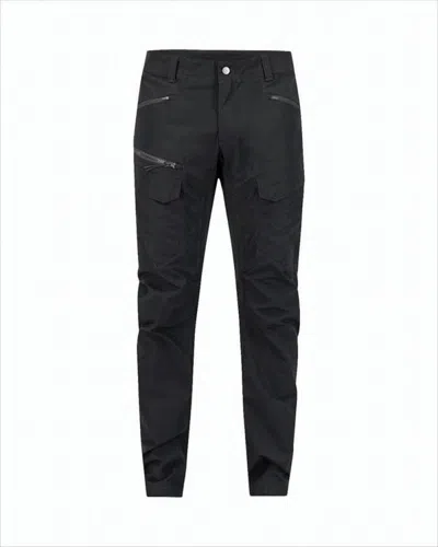 Lundhags Straight-fit Pants With Multi-pocket Design In Black