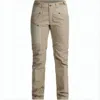 Lundhags Straight-fit Pants With Zippered Pockets And Reinforced Knee Panels In Neutral