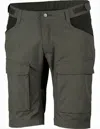 Lundhags Two-tone Utilitarian Shorts With Cargo Pockets In Gray
