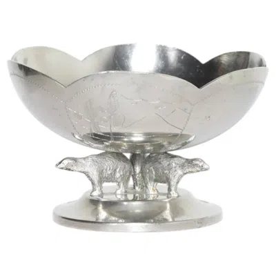 Pre-owned Lundin & Lindberg Pewter Centerpiece Bowl For Svenskt Tenn, Sweden 1934 In Gray