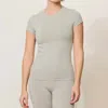 LUNE ACTIVE MAIA MICROMODAL TEE IN MIRAGE GREY