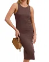 Lune Active Mila Soft Midi Dress In Chocolate