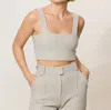 Lune Active Moon Classic Bandeau Bra In Mirage Grey In Multi