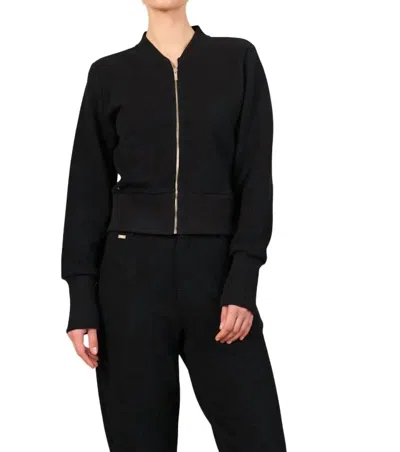 Lune Active Moon Classic Bomber Jacket In Black