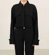 Lune Active Moon Classic Short Blouse In Black In Black