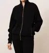 Lune Active Olly Bomber Jacket In Black In Black