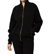 Lune Active Olly Bomber Jacket In Black In Black