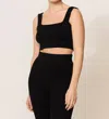 Lune Active Olly Knit Bra In Black In Black