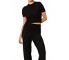 Lune Active Olly Regular Short Sleeve Tee In Black In Black