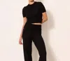 Lune Active Olly Regular Shortsleeve Tee In Black In Black