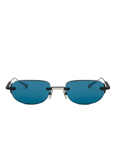 Lunetterie Générale St-tropez Metal Sunglasses In Black